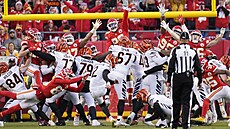 Momentka z duelu Kansas City Chiefs - Cincinnati Bengals.