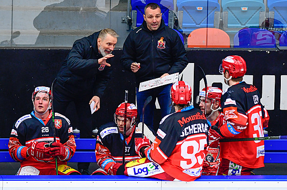 Utkání 48. kola hokejové extraligy: Mountfield Hradec Králové - Rytíi Kladno....