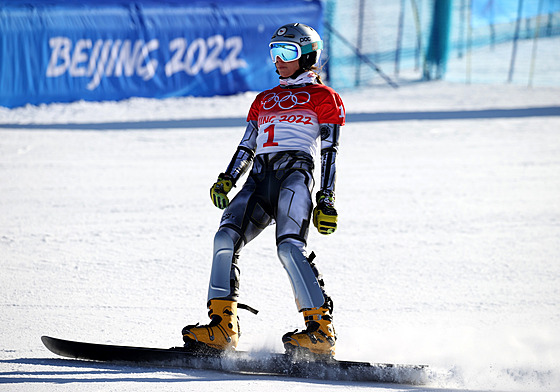 Zlatá olympijská vít�zka Ester Ledecká v Pekingu 2022. (8. února 2022)