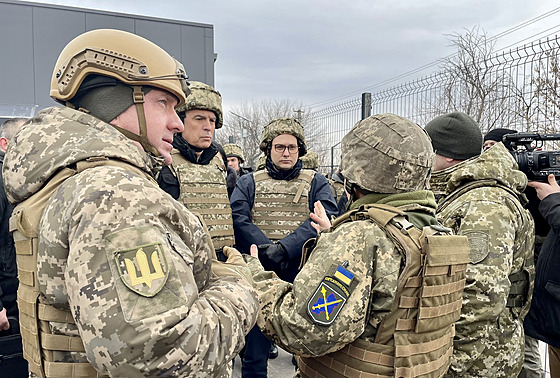 Spolená návtva ministr je podporou ukrajinské nezávislosti. (8. února 2022)