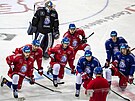 Trénink eských hokejist ped Olympijskými hrami v Pekingu