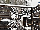 Zbytky vyho�el� chaty Tes�k v Host�nsk�ch vr��ch (�nor 2022)