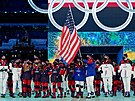 Slavnostní zahájení XXIV. zimních olympijských her.  Olympijský tým USA. (4....