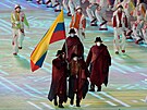 Slavnostní zahájení XXIV. zimních olympijských her.  Olympijský tým Kolumbie....