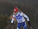 Biatlonistka Markéta Davidová na ZOH v Pekingu 2022. (7. února 2022)