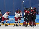eské hokejistky hrají svj poslední zápas v základní skupin B na olympijském...