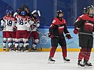 eské hokejistky hrají svj poslední zápas v základní skupin B na olympijském...