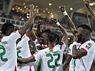 Gólová radost fotbalist Burkiny Faso v utkání afrického ampionátu proti...