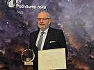 Moravskoslezsk� v�t�z presti�n� sout�e EY Podnikatel roku 2021 Karel Kadlec z...