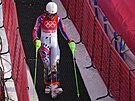 Slovenka Petra Vlhová po svém olympijském slalomu.