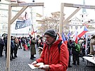 Demonstrace iniciativy Chcípl PES proti schválení vládní novely pandemického...