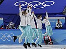 Zlatý tým krasobrusla z Ruska (7. února 2022)
