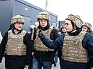 Zleva ministr zahrani�í Rakouska Alexander Schallenberg, Slovenska Ivan Kor�ok...