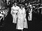 Princezna Diana, královna Al�b�ta II. a princ Charles na otev�ení Parlamentu...