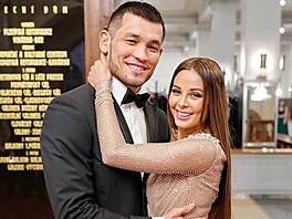 Machmud Muradov a Monika Bagárová (Praha, 16. února 2019)