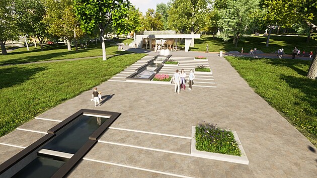 Budouc� podoba parku St�ed v Most�