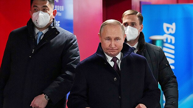 Mezi zahrani�n�mi hosty, kte�� na zahajovac�m ceremoni�lu nechyb�, jsou rusk� prezident Vladimir Putin. (4. �nora 2022)