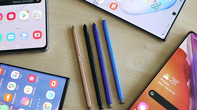 Aktuln sestava ady Galaxy Note (2020)