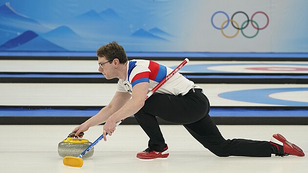 Tom Paul v utkn olympijskho turnaje smench tm v curlingu na olympijskch hrch v Pekingu.