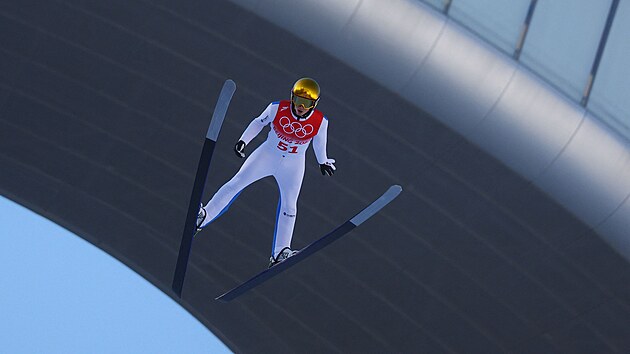 Filip Sakala v kvalifikaci zvodu na stednm mstku na olympijskch hrch v Pekingu.