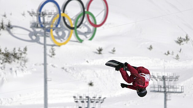 Max Parrot ve slopestylu na olympijskch hrch v Pekingu.