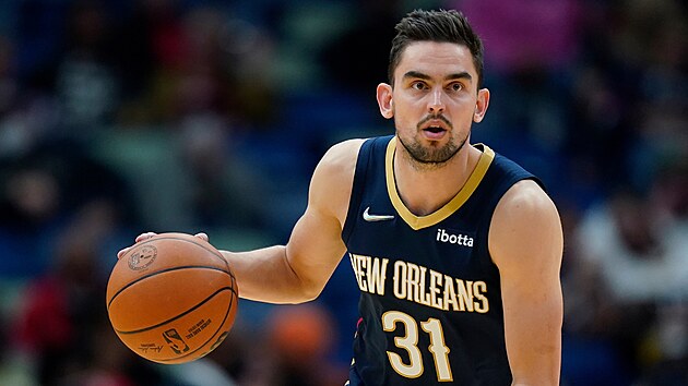 Tom Satoransk v dresu New Orleans Pelicans