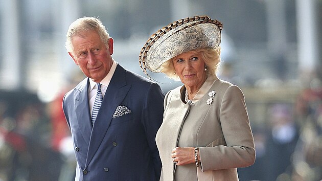 Princ Charles a vvodkyn z Cornwallu Camilla (Londn, 20. jna 2015)