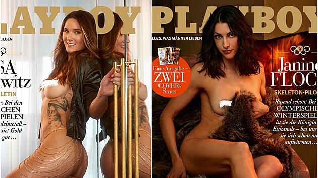 Lisa Buckwitzov a Janine Flockov v Playboyi (bezen 2022)