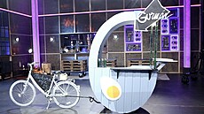 Hotový vozík modrého týmu. P�esto�e byl spí� improvizací, porotu zaujal víc.