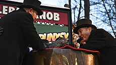 Svi�� Phil v pensylvánském m�ste�ku Punxsutawney �oznámil� na tradi�ní...
