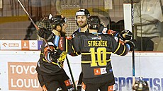 Hokejová extraliga, 48. kolo, Litvínov - Tinec. Giorgio Estephan (uprosted)...