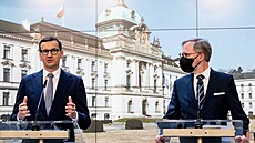 Do Prahy pijel polský premiér Mateusz Morawiecki. Dohoda o polském Dolu Turów...