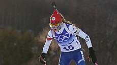 Biatlonistka Markéta Davidová na ZOH v Pekingu 2022. (7. února 2022)