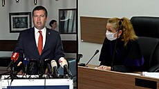 Soud se začal zabývat žalobou exministra Jana Hamáčka (vlevo) na Seznam Zprávy...