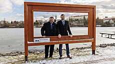 Starostové Orlové Miroslav Chlubna (vlevo) a �í�an David Michali�ka.