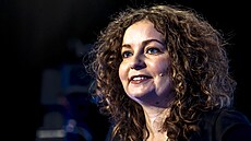 Hostem Rozst�elu je Nikol Krej�ová z organizace Greenpeace. (8. února 2022)