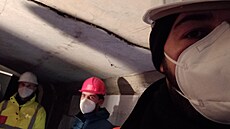 Selfíko si s primátorem a jeho námstkem v útrobách Barrandovského mostu...