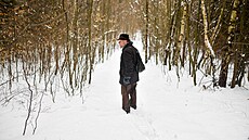 Miroslav Janík z �eského svazu ochránc� p�írody Kosenka v pralese ��úrnica...