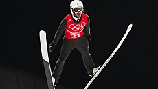Roman Koudelka při tréninku na olympijském můstku.