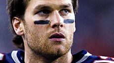 Tom Brady jako hrá New England Patriots na snímku z roku 2008