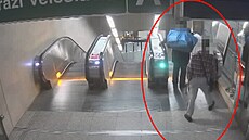 Ve stanici metra Veleslavín se agresivní mu� pokusil skopnout druhého ze schod�...