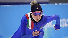 Italská rychlobrusla�ka Francesca Lollobrigidaová na t�íkilometrové trati na...