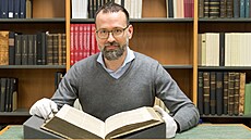 Ji�í Dufka z Moravské zemské knihovny v Brn�