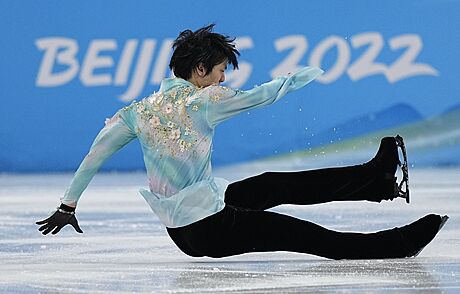 Juzuru Hanju pad ve voln jzd na olympijskch hrch v Pekingu.