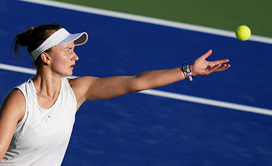 Barbora Krejíková na turnaji v Dubaji