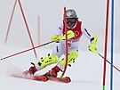 Ester Ledecká v kombina�ním slalomu na olympiád� v Pekingu.