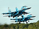 Stroje Su-27 ukrajinského letectva