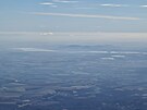 Pohled na Pálavu od Rosic z výky cca 2 300 m n. m.