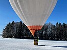Horkovzduný balon brnnského výrobce Kubíek Balloons o objemu 4 500 metr...