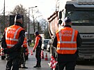 V Bruselu policisté zastavují auta konvoje svobody